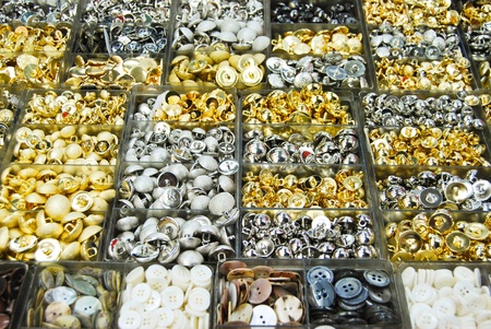 vintage clothes buttons with variety color on sell in market
