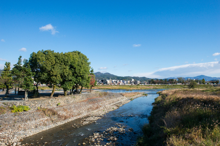 Beatiful natural landscape in rural area of Japanの写真素材