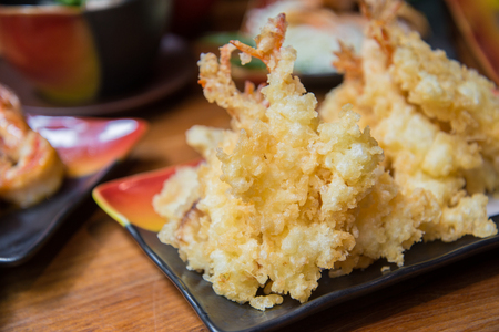 Deep fried shrimp , Tempura - Japanese style foodの写真素材