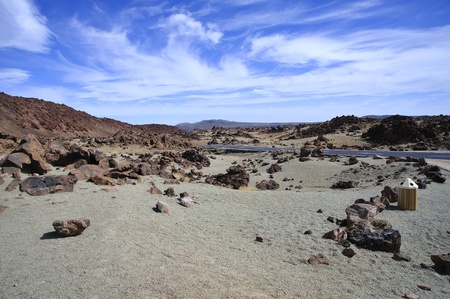 Mountain on Tenerife, El teide volcanoの写真素材