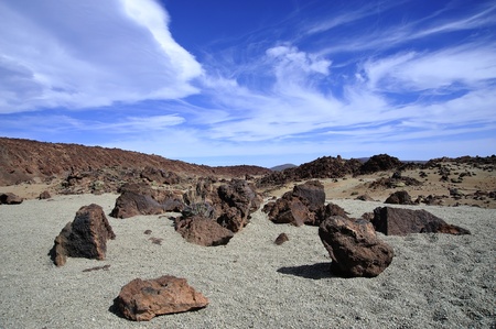 Mountain on Tenerife, El teide volcanoの写真素材