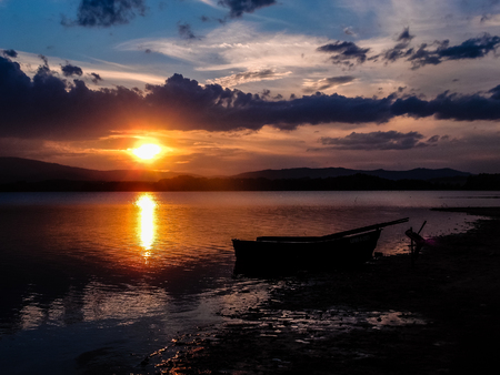 Lipno Dam - Sumava National Park, Czech Republic, Europeの写真素材