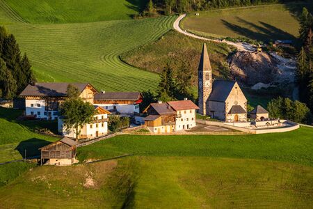 Santa Maddalena Church During Sunset - Val Di Funes, South Tyrol, Italy