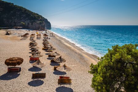 Gjipe Beach - Himare, Vlore, Albania, Europeの写真素材