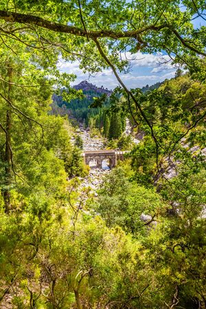 Bridge Over Arado River - Ermida, Peneda-Geres National Park, Portugal, Europeの写真素材