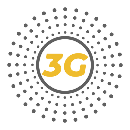 Flat 3g vector icon with abstract geometric  background. space and stars. Base stations fireworkのイラスト素材