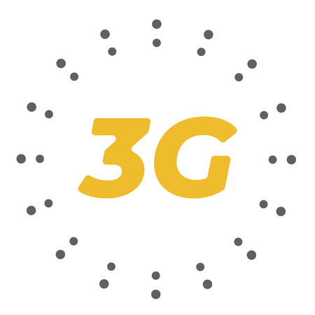 Flat 3g vector logo with abstract geometric  background. space and stars. Base stations fireworkのイラスト素材
