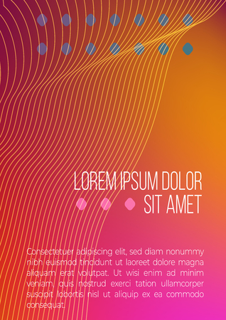 Abstract geometric colorful a4 cover mockup.  business template for brochure,annual report or presentation coverのイラスト素材