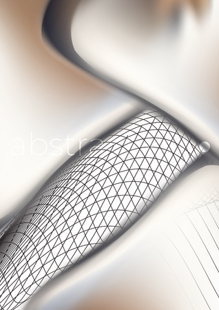 Metal shine luxury abstract background vector. Plastic liquid spread out cover. frosted glow. Geometric lines shape.のイラスト素材