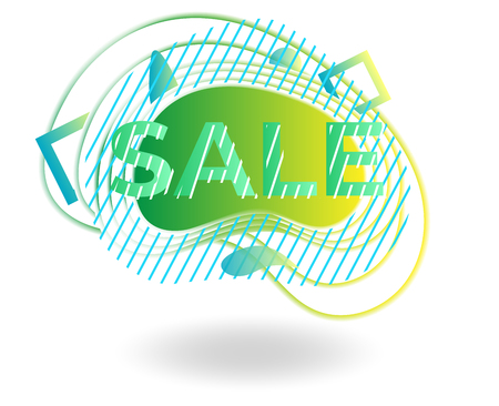 Trendy fluid shapes. Vector abstract geometric liquid gradient background elements.のイラスト素材