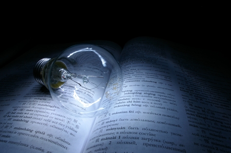 Knowledge is lightの写真素材