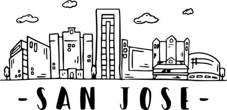 illustration of city silhouette vectorのイラスト素材