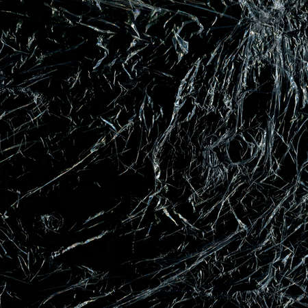 crumple eraser on black backgroundの写真素材