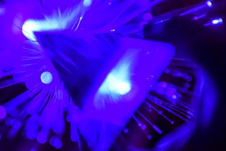 texture or background of neon of different colorsの写真素材