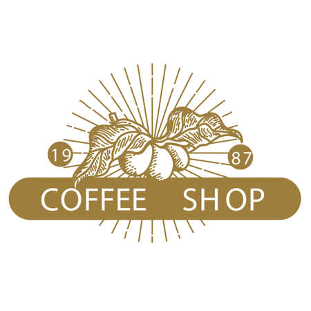 logos for coffee or coffee productsのイラスト素材