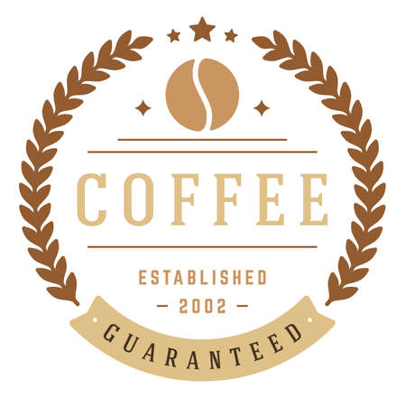 logos for coffee or coffee productsのイラスト素材