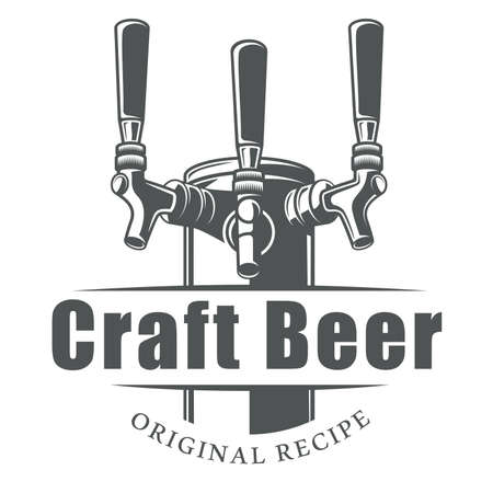 logos for a beer bar that sells beerのイラスト素材