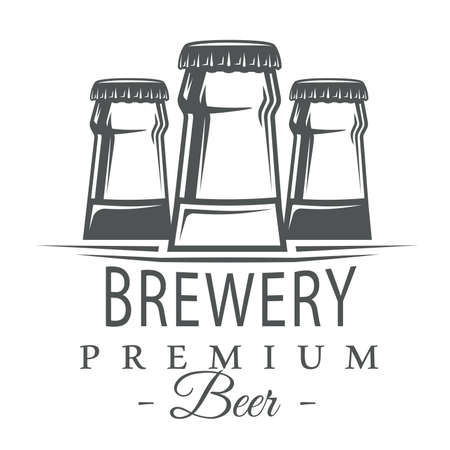 logos for a beer bar that sells beerのイラスト素材