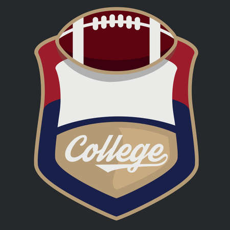sports logos for football volleyballのイラスト素材