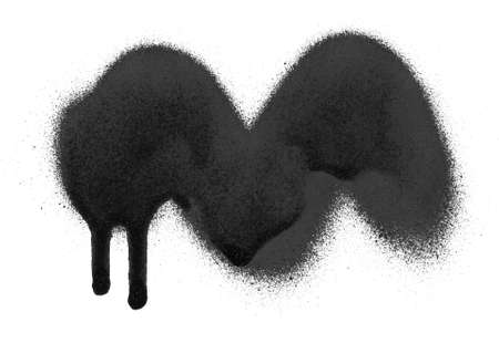 different spray paint on a white background