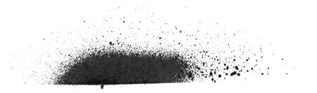 different spray paint on a white background