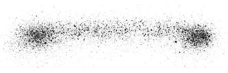 different spray paint on a white background