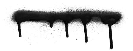 different spray paint on a white background