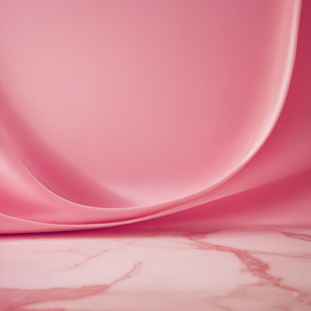 Abstract background of pink fabric. 3d rendering, 3d illustration.の素材