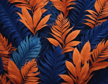 Jungle, in the style of fluid blending formsの素材