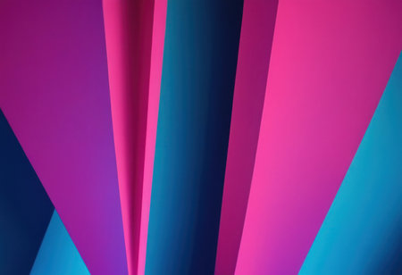 colorful geometric designs in paperの素材