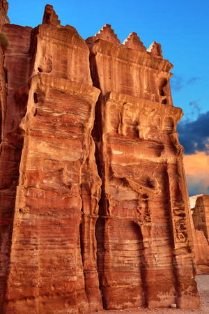 Tombs in Petra,  Jordanの写真素材