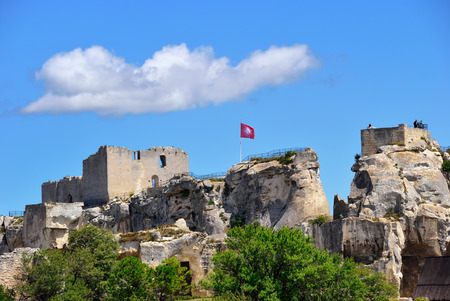 Les Baux de Provence castle. France, Europeのeditorial素材