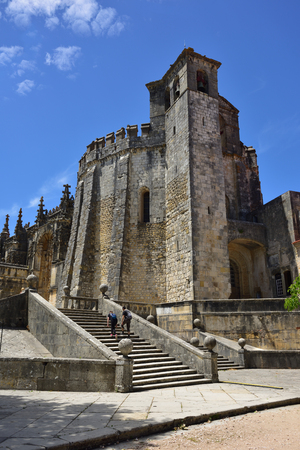 The Convent of Christ is a former Roman Catholic monastery in Tomar Portugal. The convent was founded by the Order of Poor Knights of the Temple in 1118の写真素材