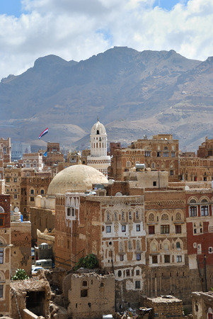 View on the old Sanaa.の写真素材