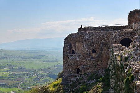 Nimrod Fortress in Israel is a medieval Muslim fortress located in the northern part of the Golan Heights. The largest and most impressive surviving fortressの写真素材