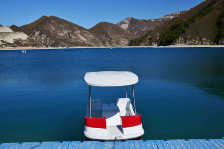 Kazenoy Am. Highland lake on the southern slope of the Andean mountains at an altitude of 1869...