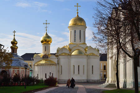 Sergiev Posad. Russia - October 13, 2021: The Trinity Sergius Lavra in Sergiev Posad Russia, circa...