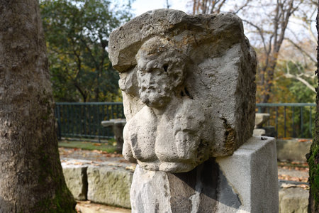 Istanbul, Turkey - December 11, 2023: Museum of Archeology in Istanbul, ancient exhibits of ancient empires inhabiting the territory of present-day Turkeyのeditorial素材
