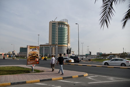 Manama, Bahrain - Feb 10, 2026: Seef District. Seef is a premier commercial and residential district in northern Manama, Kingdom of Bahrainのeditorial素材