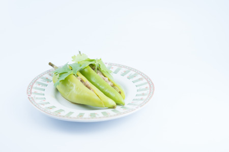 Stuffed Brew Minced Pork Bell Pepper Stockphotoの写真素材
