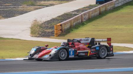 BURIRUM, THAILAND - JANUARY 10 : Nikolas Leutwiler of Race Perfermance in Asian Le Mans Series - Race at Asian Le Mans Series - Round 3 Burirum on January 10, 2016 in Burirum, Thailand.のeditorial素材