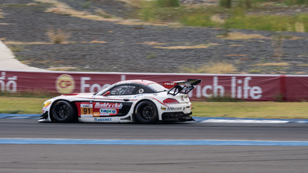 BURIRUM, THAILAND - JANUARY 10 : Ollie Millroy of Team AAI in Asian Le Mans Series - Race at Asian Le Mans Series - Round 3 Burirum on January 10, 2016 in Burirum, Thailand.のeditorial素材