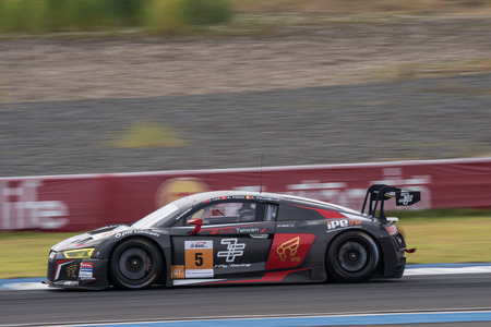 BURIRUM, THAILAND - JANUARY 10 : Jeffrey Lee of Absolute Racing in Asian Le Mans Series - Race at Asian Le Mans Series - Round 3 Burirum on January 10, 2016 in Burirum, Thailand.のeditorial素材