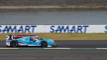 BURIRUM, THAILAND - JANUARY 10 : Nikolas Leutwiler of Race Perfermance in Asian Le Mans Series - Race at Asian Le Mans Series - Round 3 Burirum on January 10, 2016 in Burirum, Thailand.のeditorial素材