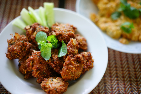 Stock Photo - spicy minced pork salad friedの写真素材