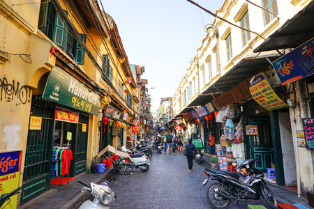 Vietnam, Hanoi - Lifestyle in Hanoi Street Food Tourのeditorial素材