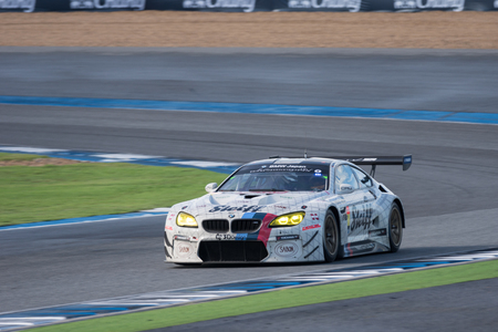BURIRUM, THAILAND - OCTOBER 8 : Final Race 2017 Autobacs Super GT Round 7 at Burirum on October 8, 2017 in Burirum, Thailand.のeditorial素材