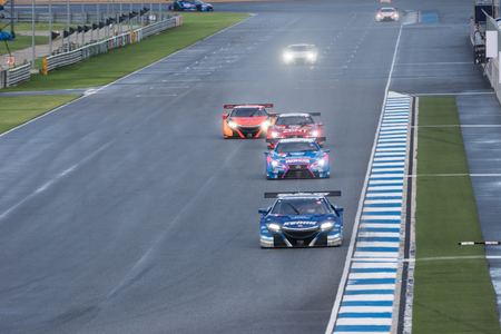 BURIRUM, THAILAND - OCTOBER 8 : Final Race 2017 Autobacs Super GT Round 7 at Burirum on October 8, 2017 in Burirum, Thailand.のeditorial素材