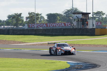 BURIRUM, THAILAND - OCTOBER 8 : Final Race 2017 Autobacs Super GT Round 7 at Burirum on October 8, 2017 in Burirum, Thailand.のeditorial素材