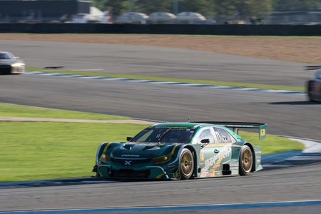 BURIRUM, THAILAND - OCTOBER 8 : Final Race 2017 Autobacs Super GT Round 7 at Burirum on October 8, 2017 in Burirum, Thailand.のeditorial素材